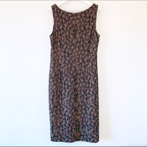 St. John sleeveless sheath print dress - Picture 4 of 5